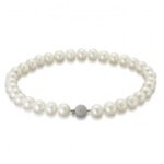 Κολιέ λευκό χρυσό