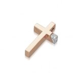 Σταυρός ροζ χρυσό